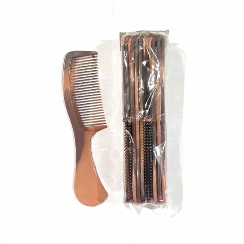 Sisir lurus TWIN coklat tebal isi 12 pcs