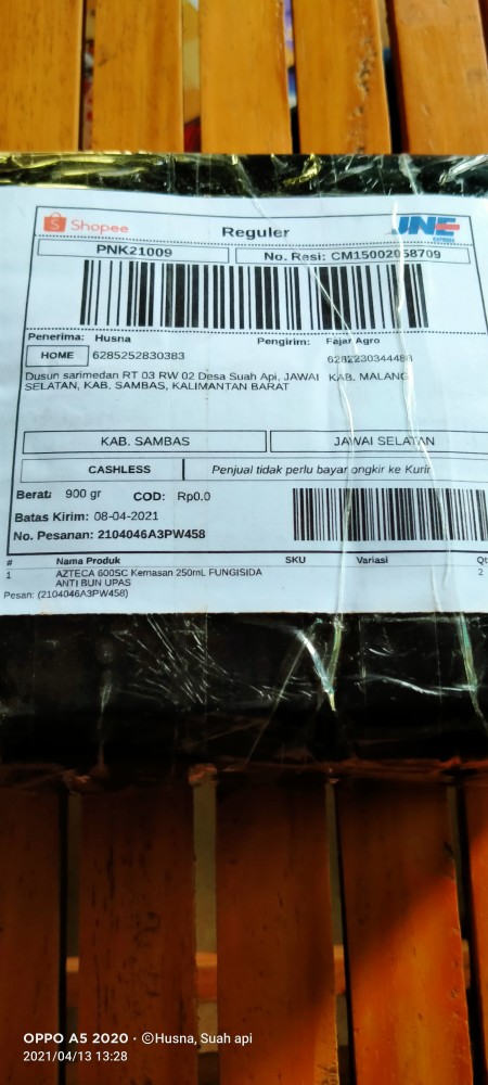 Azteca 600sc Kemasan 250ml Fungisida Anti Bun Upas