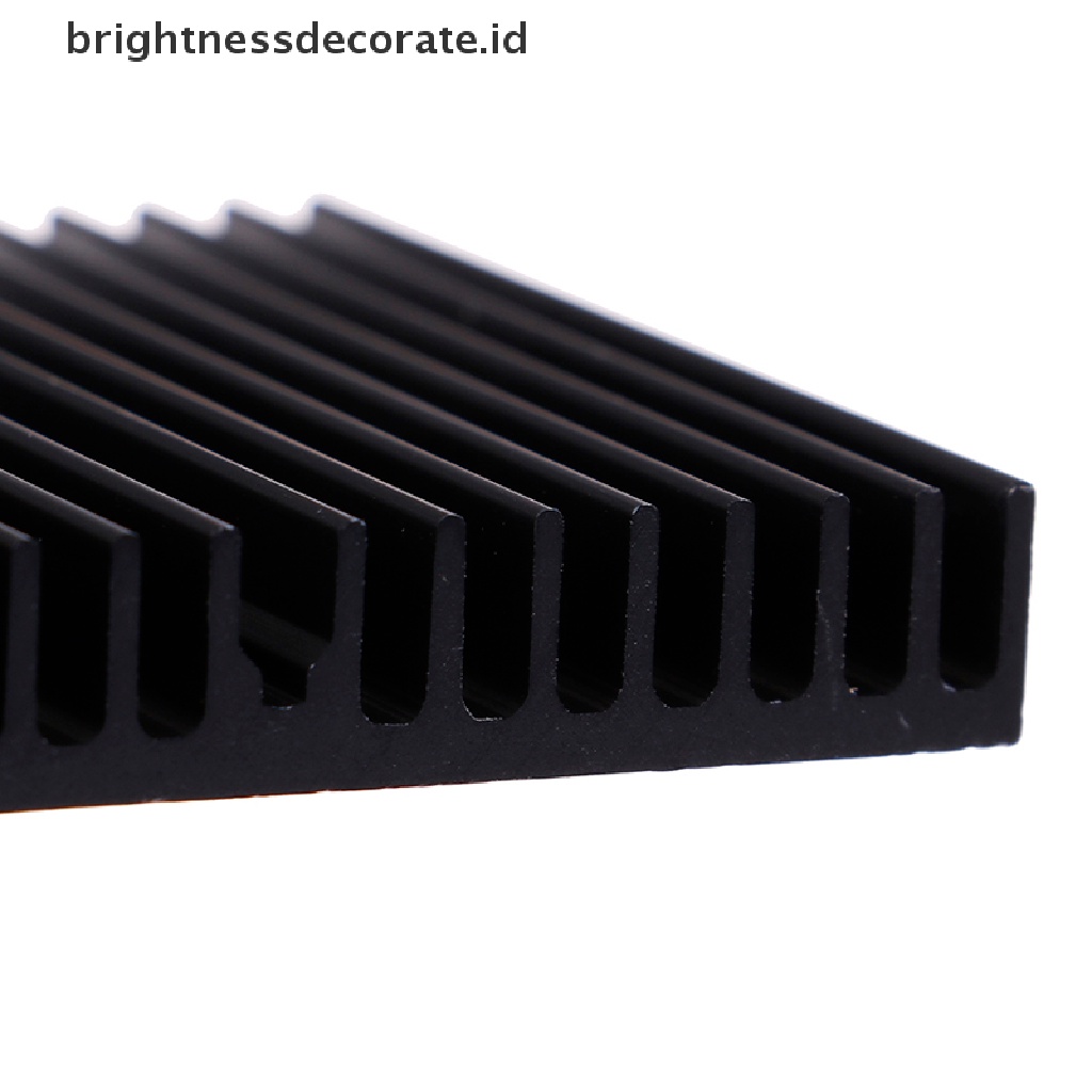 1 Pc Chip Motherboard Heatsink Radiator Bahan Aluminum Warna Hitam Ukuran 60x60 X 10mm