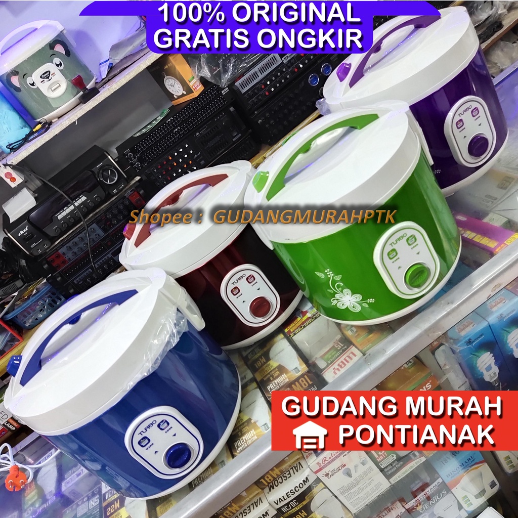 Ricecooker TURBO new Pananak nasi penghangat Magiccom Rice Cooker Turbo CRL - 1182 magic com Hijau / Green