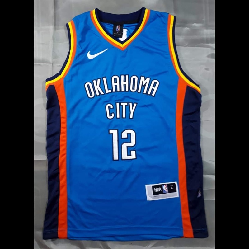 Jersey Basket Full bordir Oklahoma City Jersey nba Oklahoma City steven Adams Grade original