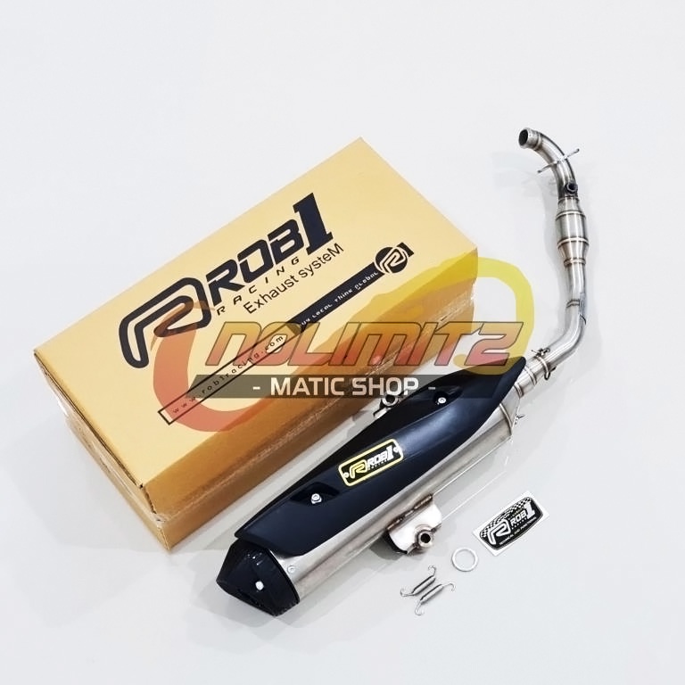 Knalpot Standar Racing ROB1 Power Boom Honda PCX Vario 160