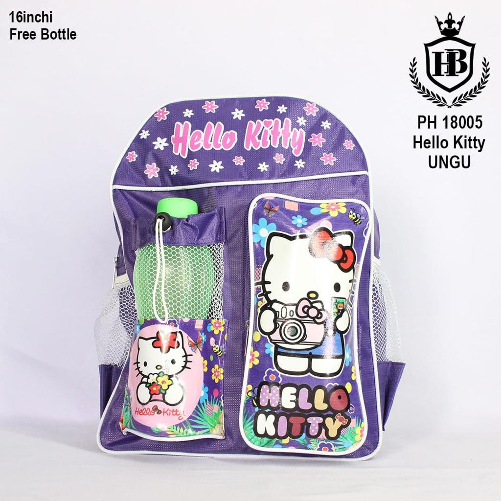 Tas Cartoon Karakter Ransel anak perempuan  PH 18005 ' 16  Inchi FREE BOTOL MINUM / New ArrivaL