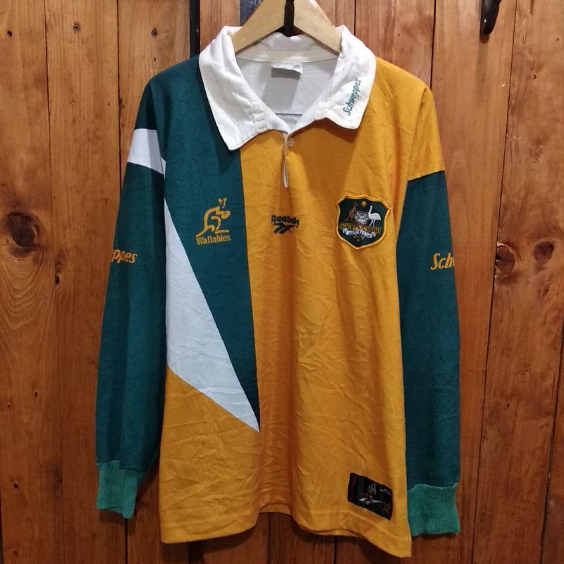 VINTAGE RUGBY POLO REEBOK WALLABIES Second Branded