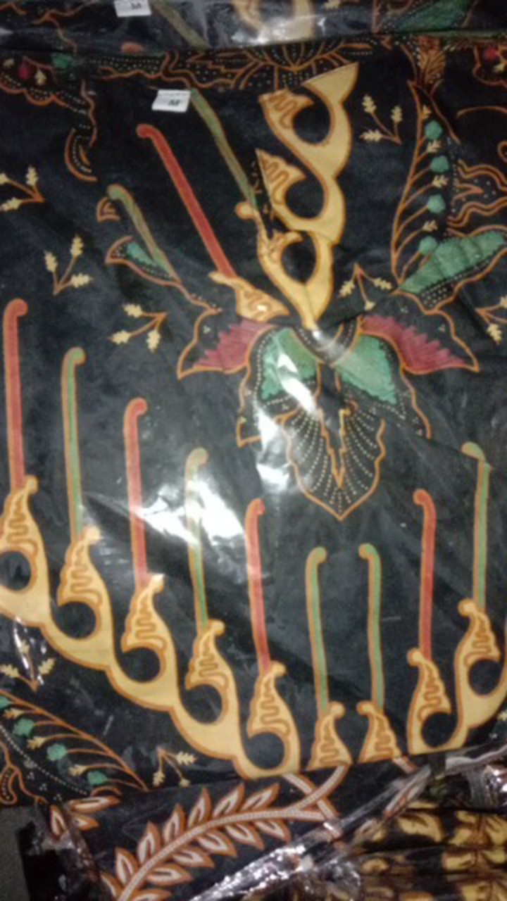 (bisa Cod)  Tey-17 Batik Wanita Asj Sa Hrb026 Kenongo Kemeja Tosca Pendek Jumputan Kombinasi