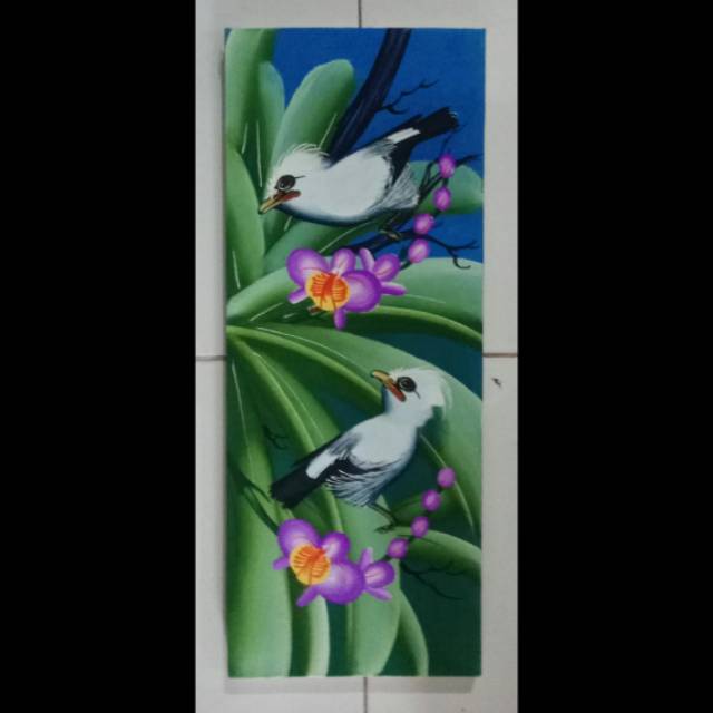 Lukisan Burung Jalak Bali Shopee Indonesia