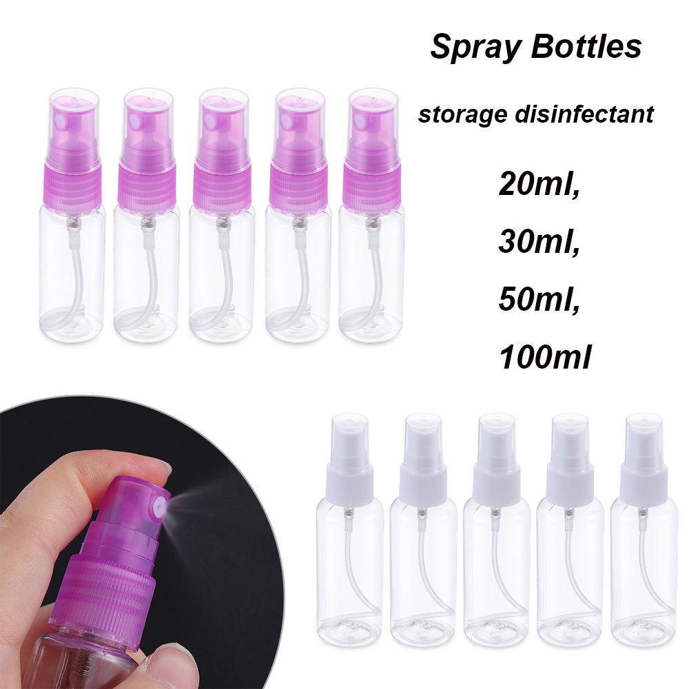 Solighter 5pcs Botol Spray Kosong Transparan Untuk Travel