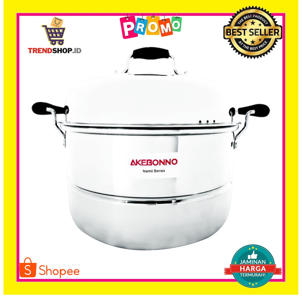 Panci Kukusan 34 cm / Steam Pot Double Stainless Steel TSHH0083