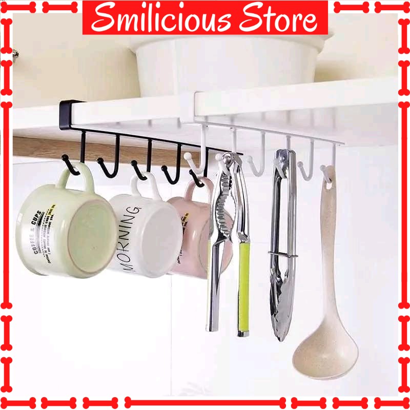 Gantungan Lemari Dapur / Gantungan Spatula / Gelas / Syal Bahan Besi