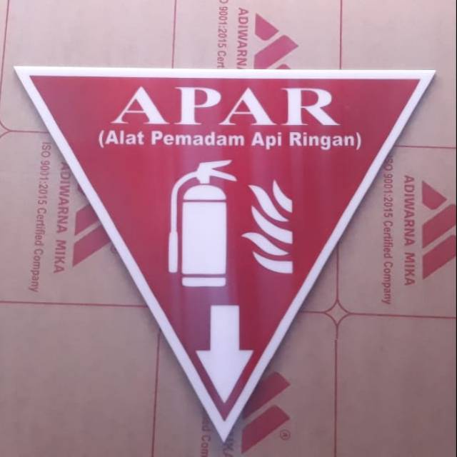 Sign Label Acrylic Alat Pemadam Api , Sign Board Akrilik Apar