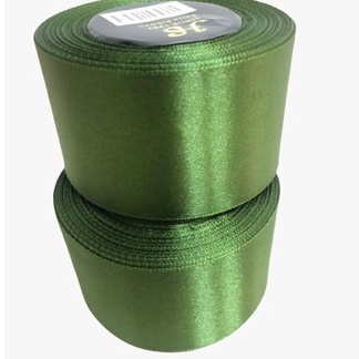 

Pita Satin Hijau Army 2 inch / 5cm Per Roll pita hias pita kado pita bucket bunga pita hampers pita besek pita parcel pita souvenir Pita hias rambut pita hias pakaian pita kembang pita Premium