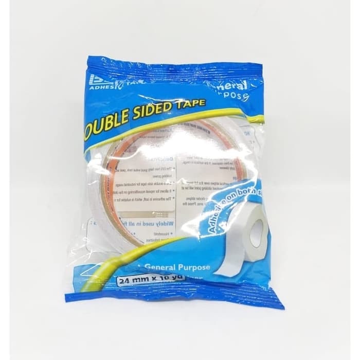 

DOUBLE TAPE BERRY UKURAN 1" INCH X 10 YARD 24 MM X 9 MTR