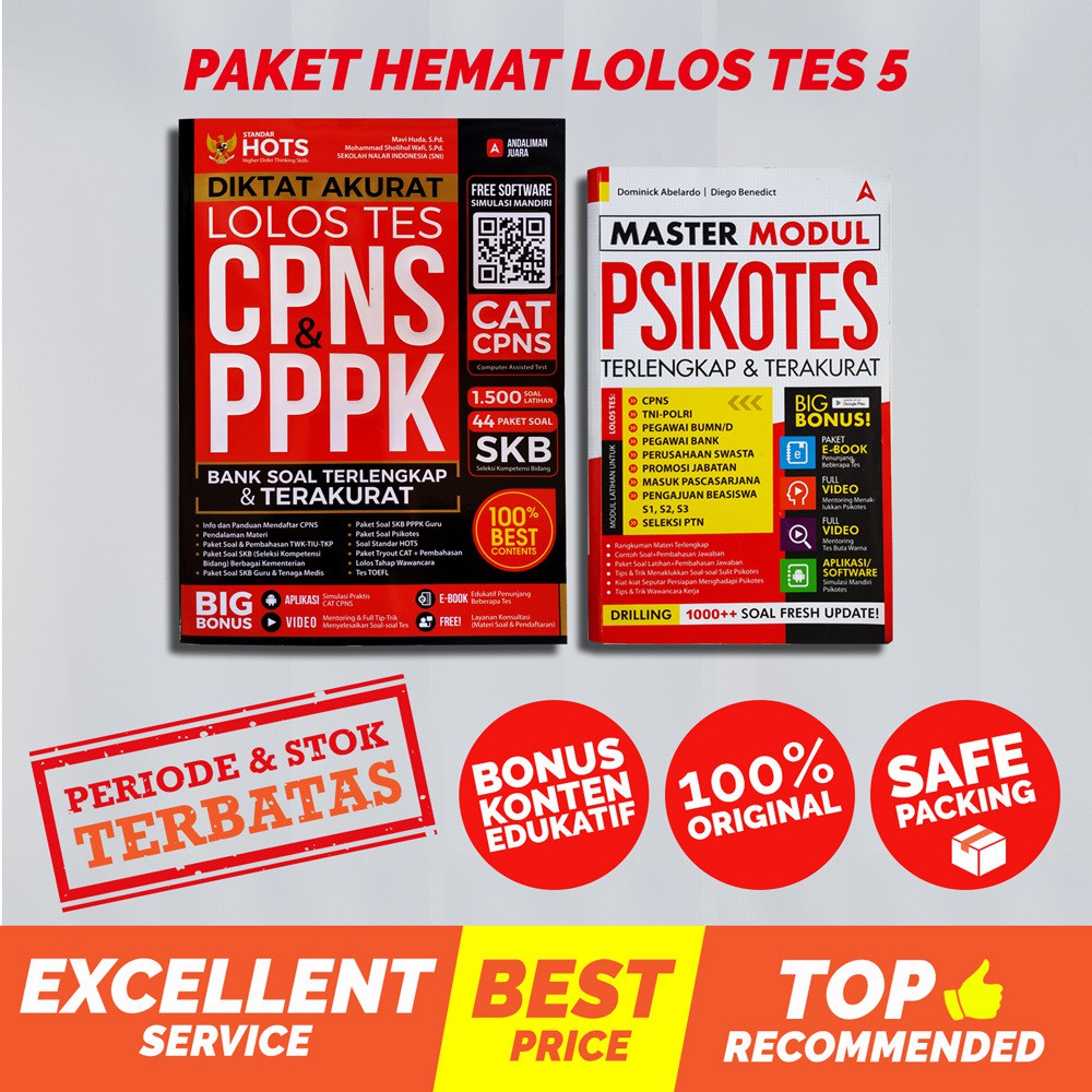Buku Tes CPNS BUNDLING - Paket Hemat Tes 5