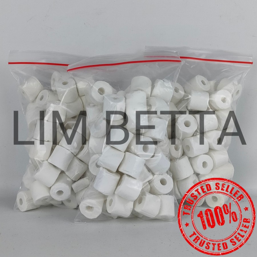 Bioring Filter 500gr / Keramik Ring Media Filter Aquarium Aquascape