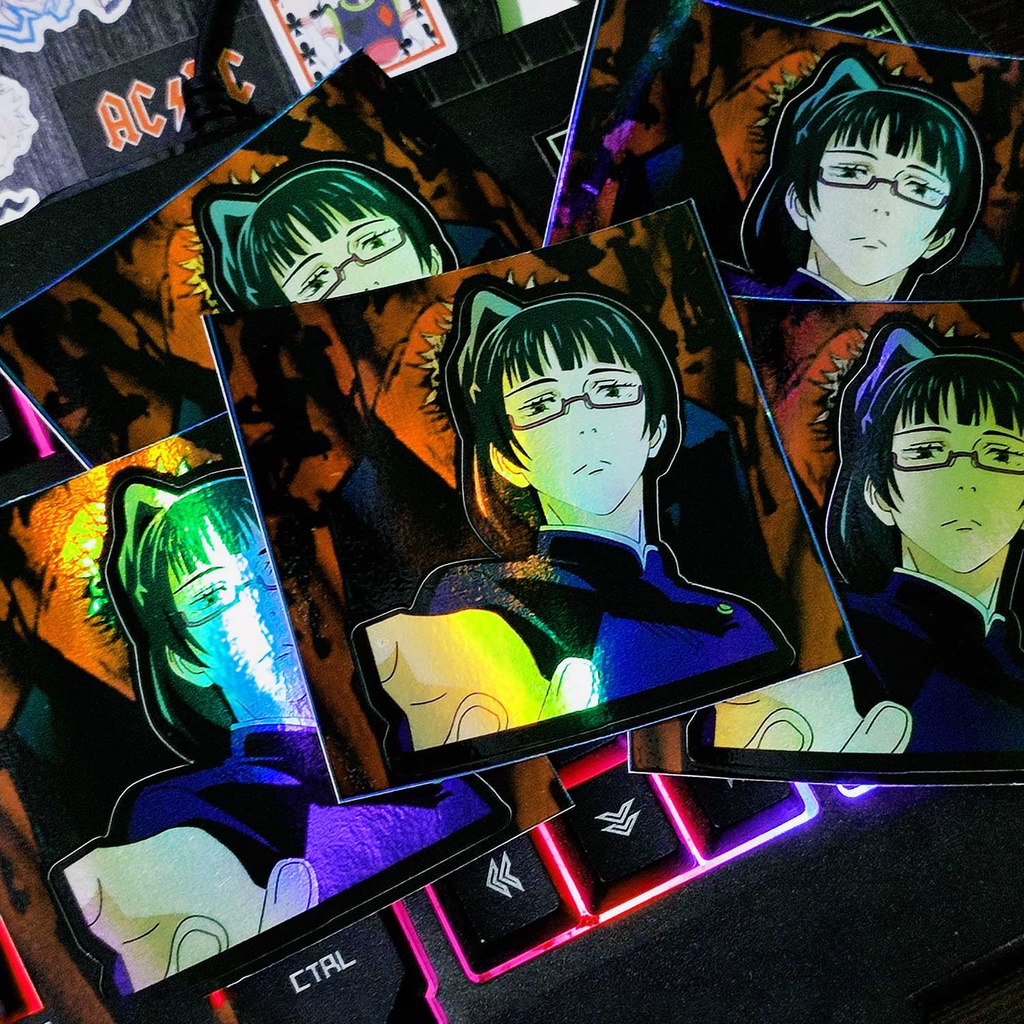 

STICKER STIKER HOLOGRAM ANIME -JUJUTSU KAISEN MAKI ZENIN - STIKER LAPTOP stiker pack stiker helm stiker motor stiker aesthetic stiker buat helm sticker untuk laptop
