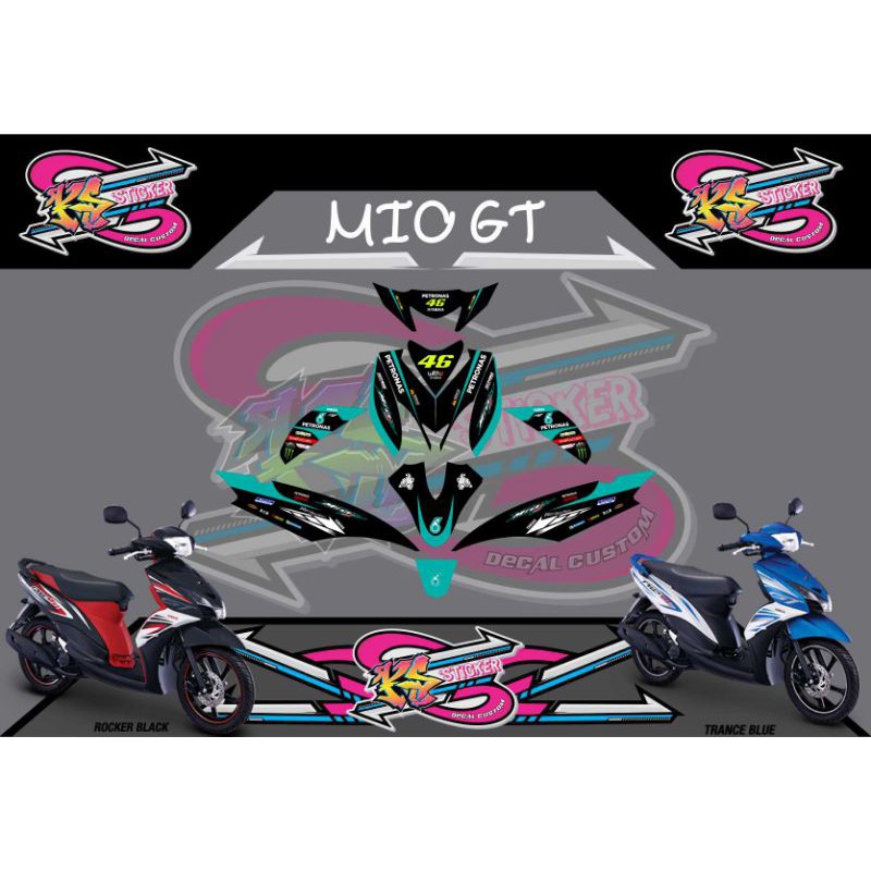 STICKER DECAL MIO GT PETRONAS