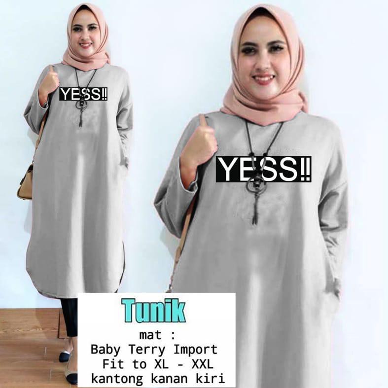 TUNIK YESSS / TUNIK MAMACHI / TUNIK POLOS/ TUNIK CEWEK / TUNIK PANJANG / TUNIK MOTE / TUNIK MUSLIM