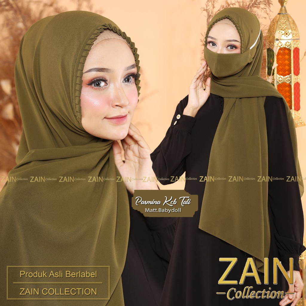 (((ORIGINAL ZAIN)))Hijab/jilbab instan PASHMINA CERUTY KCB