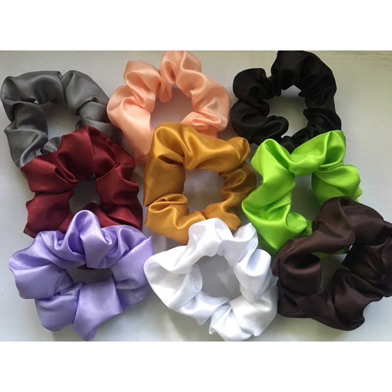 Scrunchie Satin Murah / ikat rambut Scrunchie / ikat rambut hijab ...