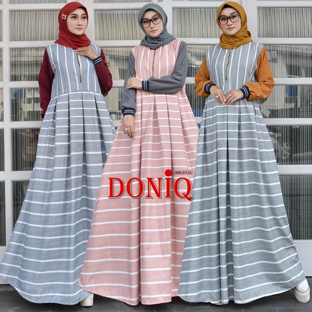 Alula doniq, doniq original, gamis santai moderen, gamis casual