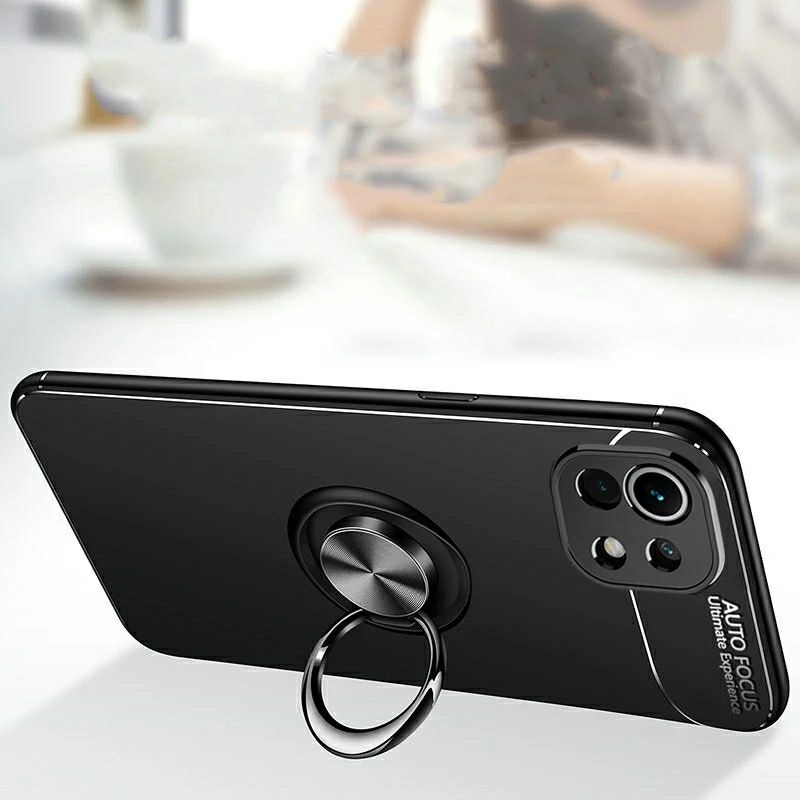 Case Xiaomi Mi 11 Lite Softcase Ring Stand Auto Focus Original