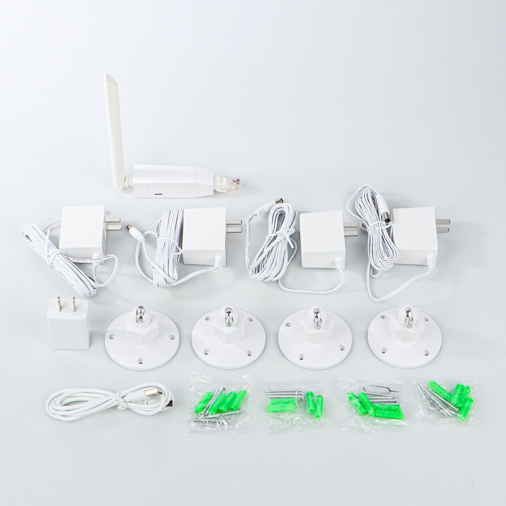 Kamera CCTV WiFi Outdoor Camera 2K Wifi Kit 4 Channel - B10J1 - White