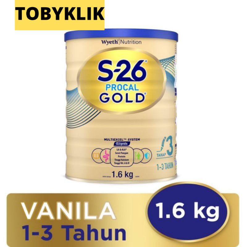 S26 Procal tahap 3 usia 1-3 TAHUN / S-26 Procal Gold 1600gr