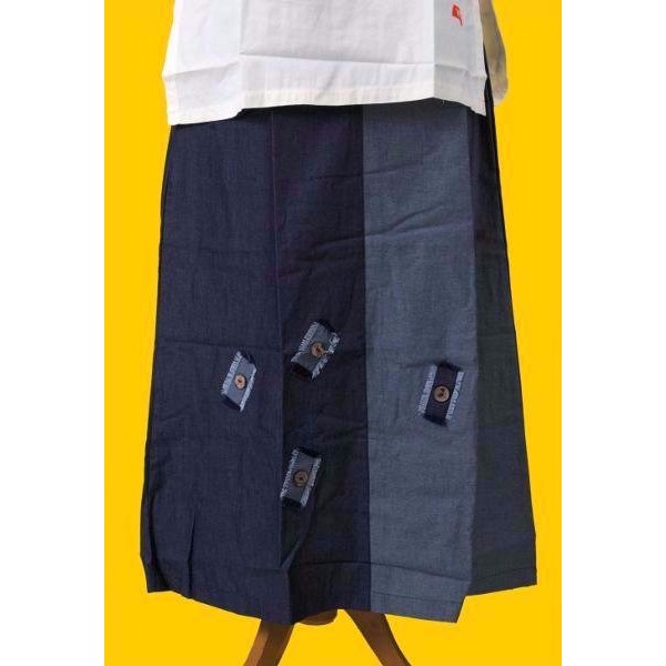 GROSIR Bawahan Muslimah Modern Nibras NR 04 Blue Jeans Rok Panjang Terbaru