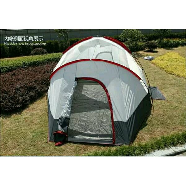tenda camping chanodug 10-12 orang. 2 kamar 1 ruang