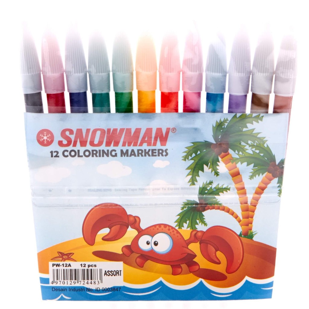 

SNOWMAN Spidol 12 Warna