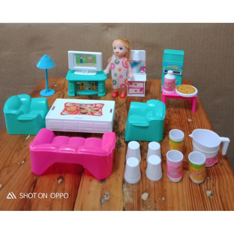 MAINAN BONEKA BARBIE PERLENGKAPAN RUMAH SET FI558