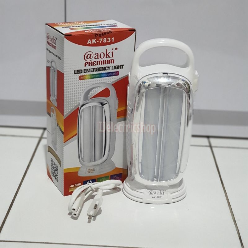 AOKI-LAMPU EMERGENCY RECHARGEABLE AK 7831 LAMPU DARURAT AOKI
