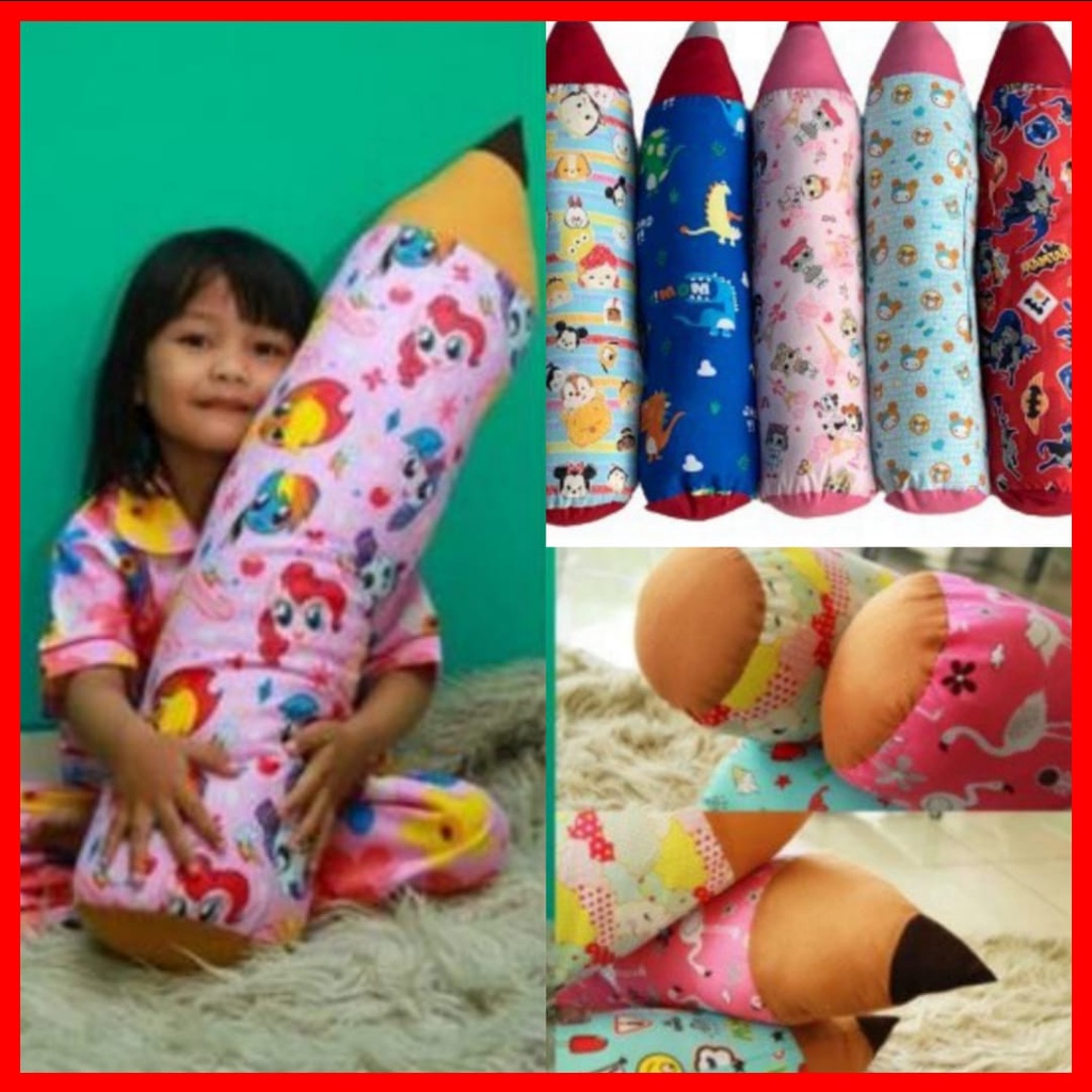 Fluffy Unicorn  Boneka Minion Guling Pensil Karakter