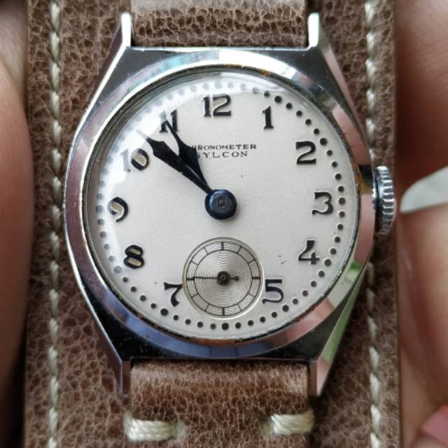 Jam tangan kuno vintage SYLCON CHRONOMETER