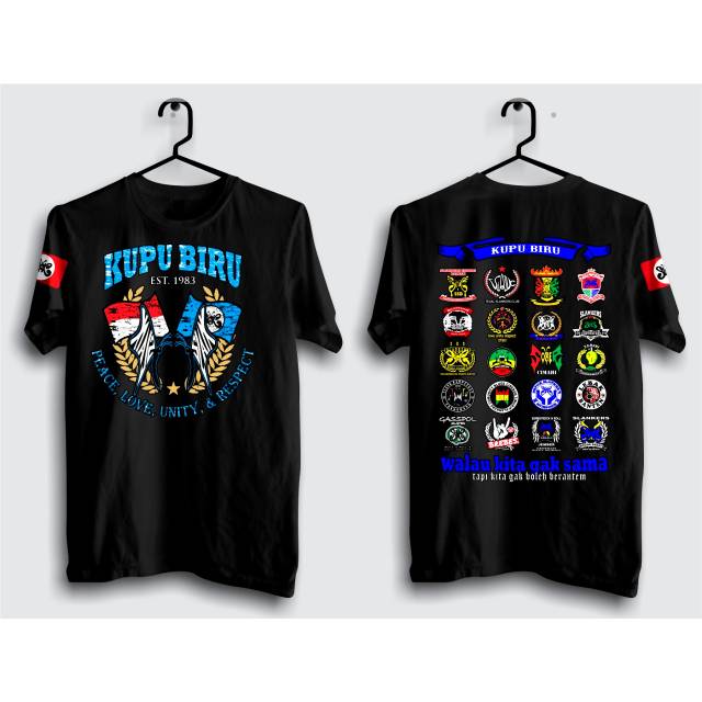 KAOS SLANK LOGO KUPU BIRU PILIHAN 4WARNA