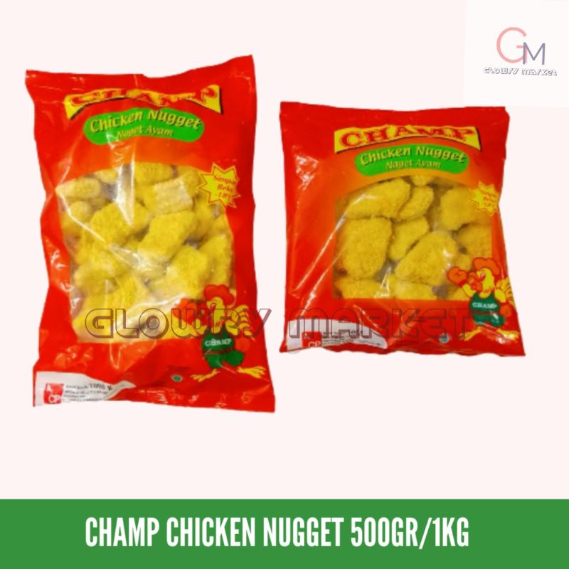 

CHAMP CHICKEN NUGGET 1KG/500GR NAGET AYAM NUGGET AY