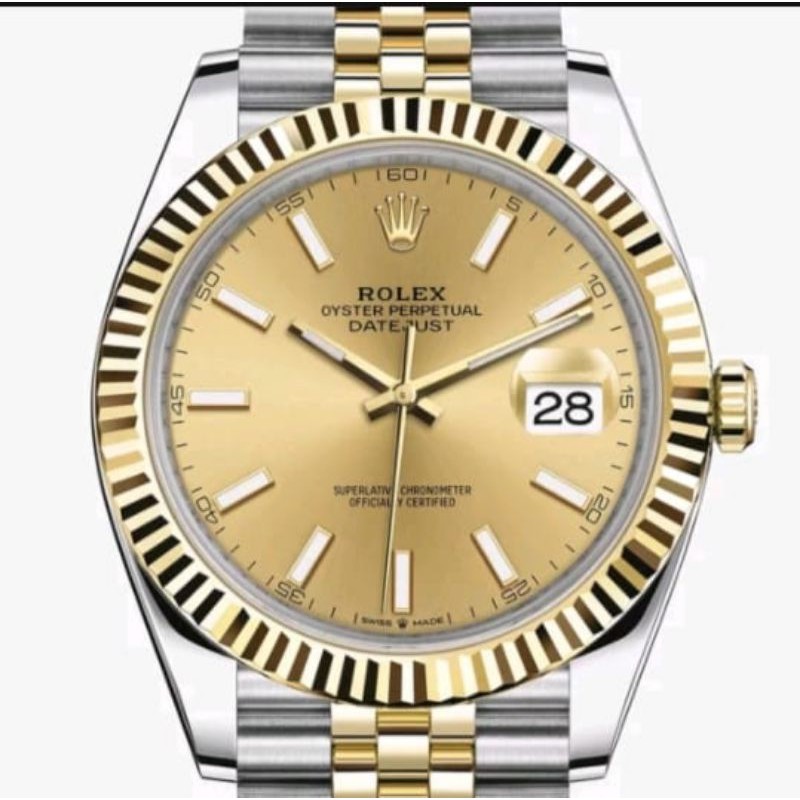 jam tangan wanita rolex Datejust Swiss eta original