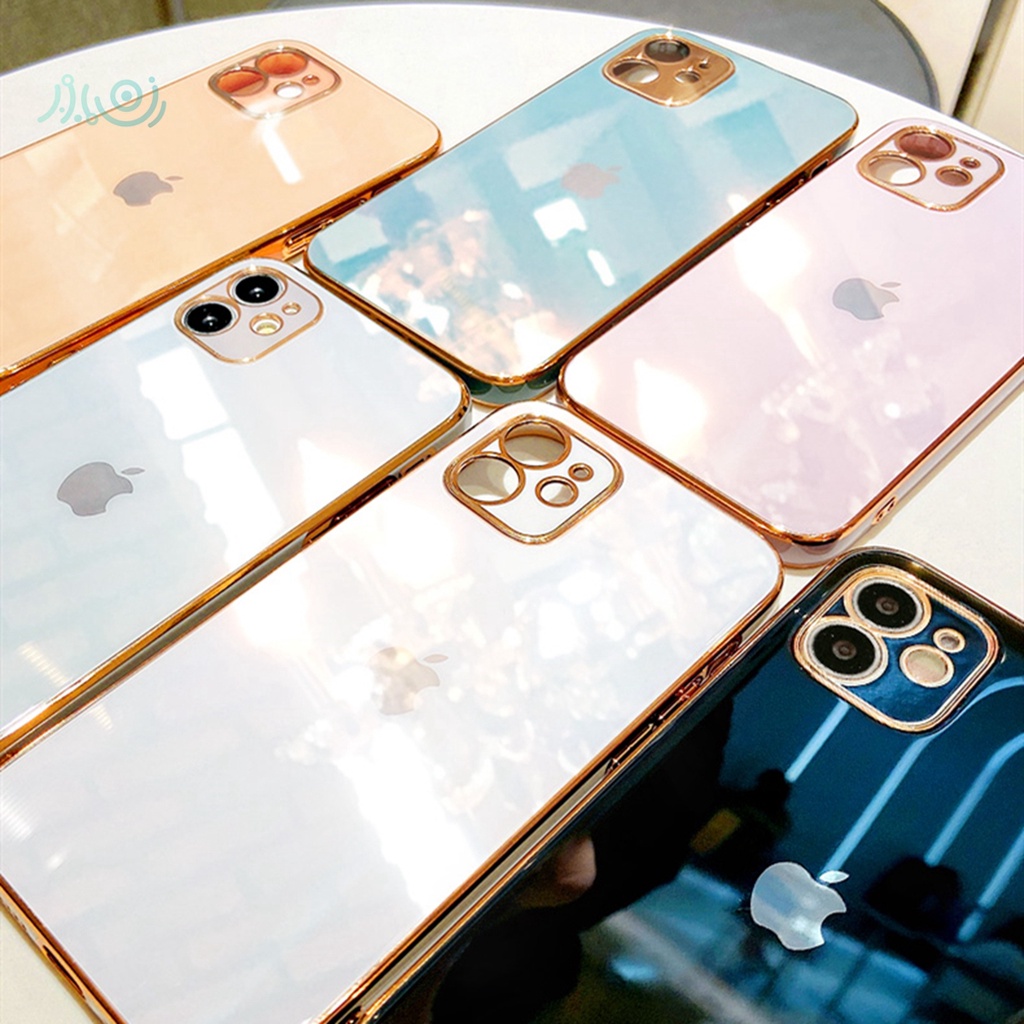 6D Plating tempered glass case iphone 11 12 pro max X XS MAX XR 7+ 8 PLUS SE 2020 11 Pro MAX luxury Electroplated case lens protector full cover