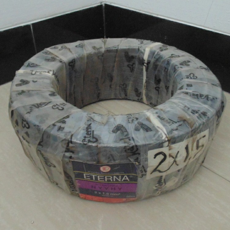 Kabel ETERNA NYYHY 2x1.5 (50Meter) Kabel Serabut 2 x 1.5 ETERNA NYYHY