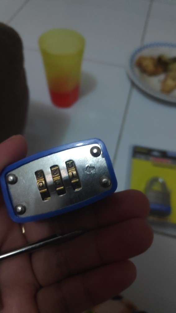 Krisbow Gembok Laminasi Kombinasi Angka 4 Cm