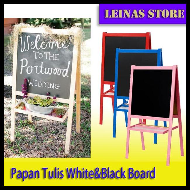 

Papan Tulis Berdiri Anak 2 In 1 Blackboard Dan Whiteboard - Biru