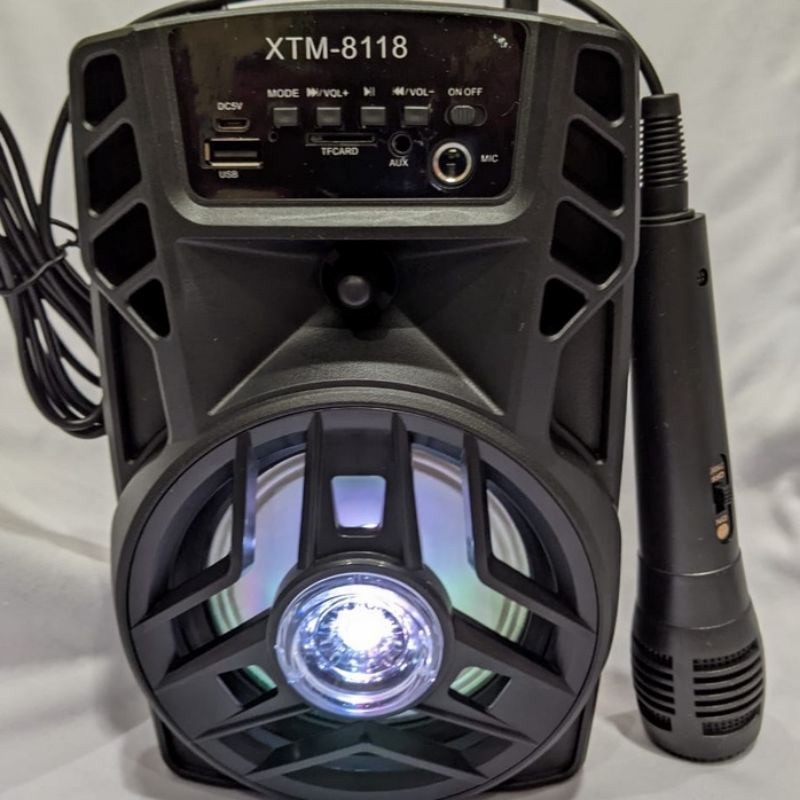 COD SPEAKER BLUETOOTH XTM-8118 PLUS MIC KARAOKE//SALON AKTIF XTM-8118//SPEAKER KARAOKE