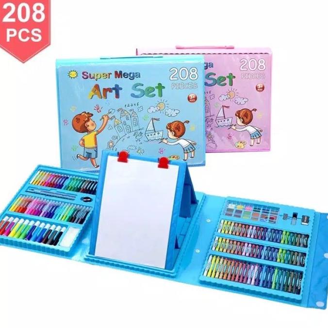 

Alat Lukis Set 208 Pcs Crayon Oil Paste Pensil Warna Pensil Warna Cair