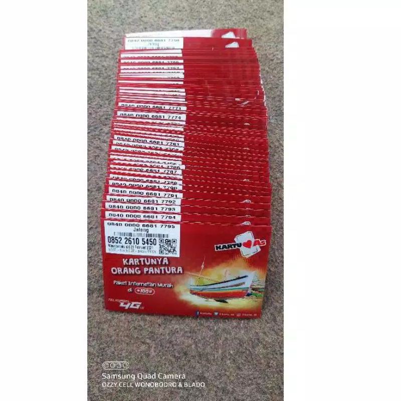 KARTU PERDANA AS PANTURA PULSA 5000