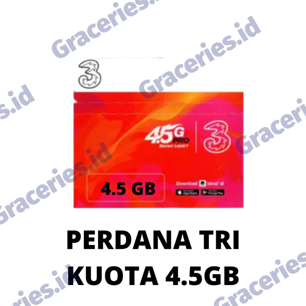 PERDANA TRI KUOTA 4,5GB / PERDANA TRI ISI KUOTA 4,5GB