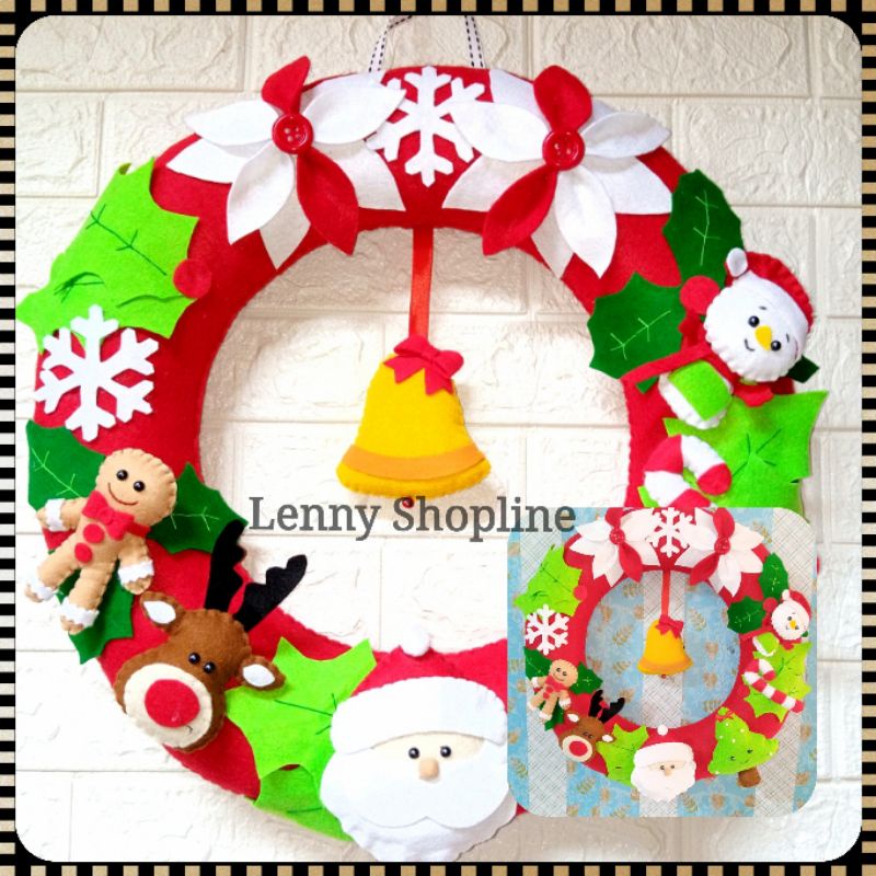 Hiasan Dinding Natal/gantungan natal/Souvenir natal ukuran jumbo 50CM