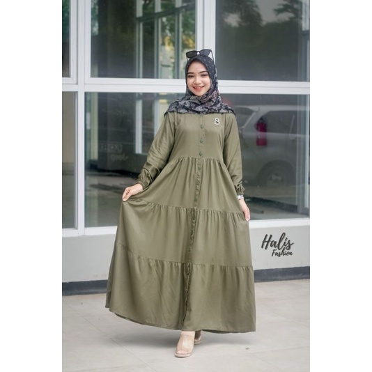 gamis rayon twil ory halis/gamis rayon twil.terlaris/gamis rayon polos terbaru