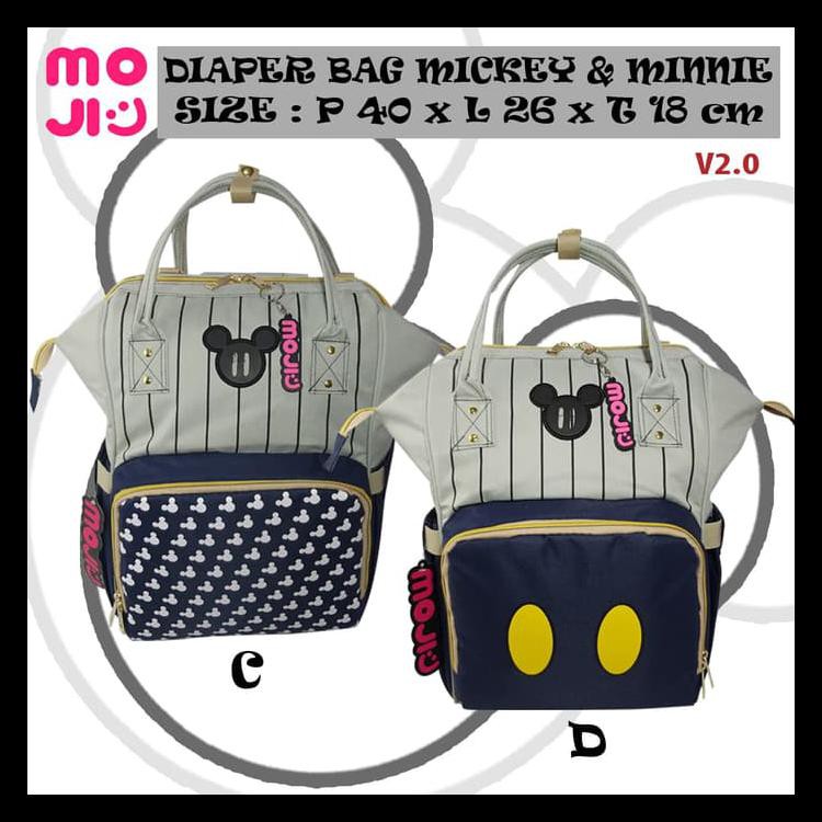 Tas Ransel Diaper Bag Disney Mickey Minnie / Mommy Bag / Tas Susu Bayi - Anello Tritone Special
