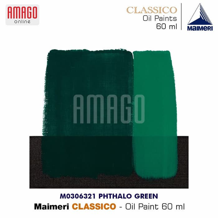 Cat Minyak Lukis MAIMERI Classico - Oil Paint - Phthalo Green - 60ml - M0306321
