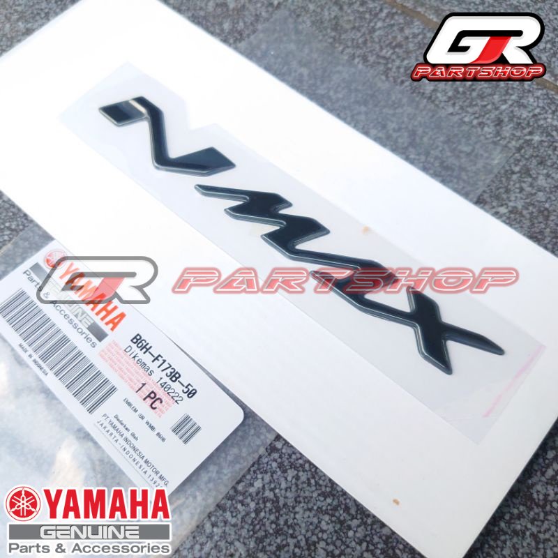 LIST EMBLEM BODY NMAX HITAM ORIGINAL YAMAHA GRAPHIC STIKER STICKER STRIPING KIRI KANAN ORI YGP